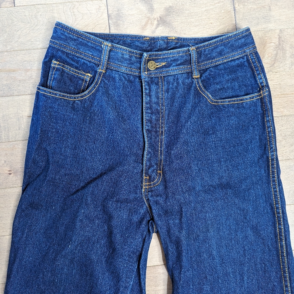 Vintage 80's Jordache dark wash jeans size 33" - Picture 3 of 8